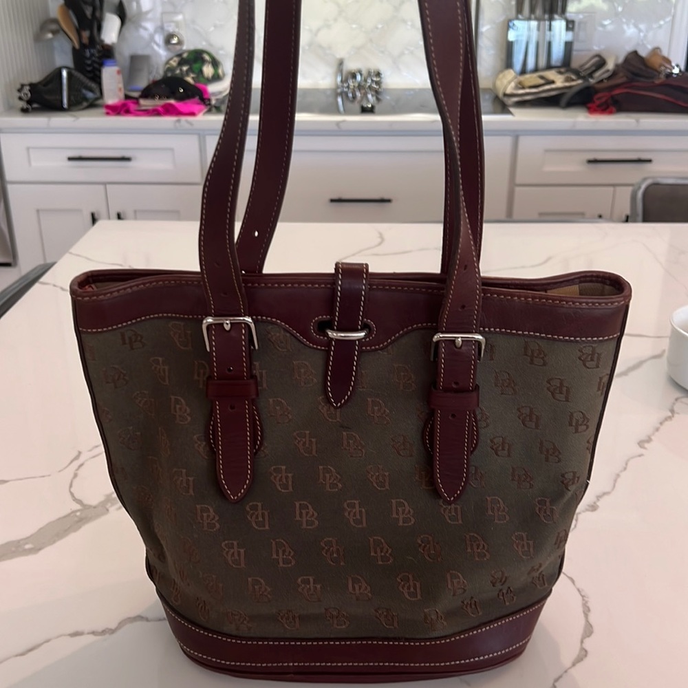 Green & Brown AUTHENTIC “DB” Dooney & Burke Purse